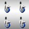 Service Caster 4 Inch 316SS Blue Poly Swivel 1-5/8 Inch Expanding Stem Caster Set Lock Brake SCC-SS316TTLEX20S414-PPUB-BLUE-158-4 - alternate 1